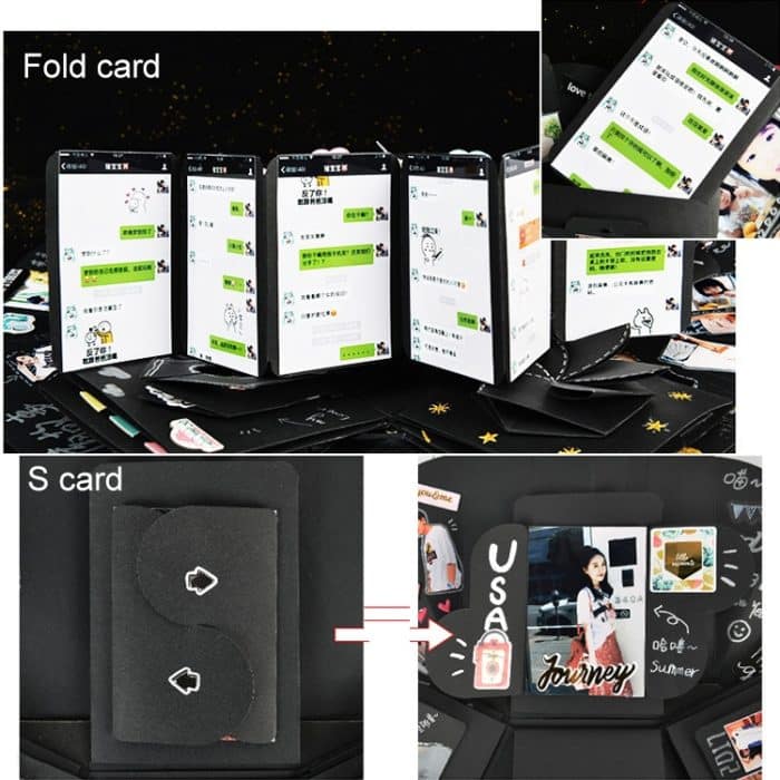 Herzform DIY handgemachte Fotoalbum Überraschung Explosion Bouncing Geschenkbox – Bild 6