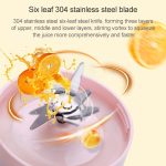 Vitamer USB Mini Tragbarer Entsafter Saftmixer Zitronenfruchtpresse Reibahlen Flasche – Bild 6