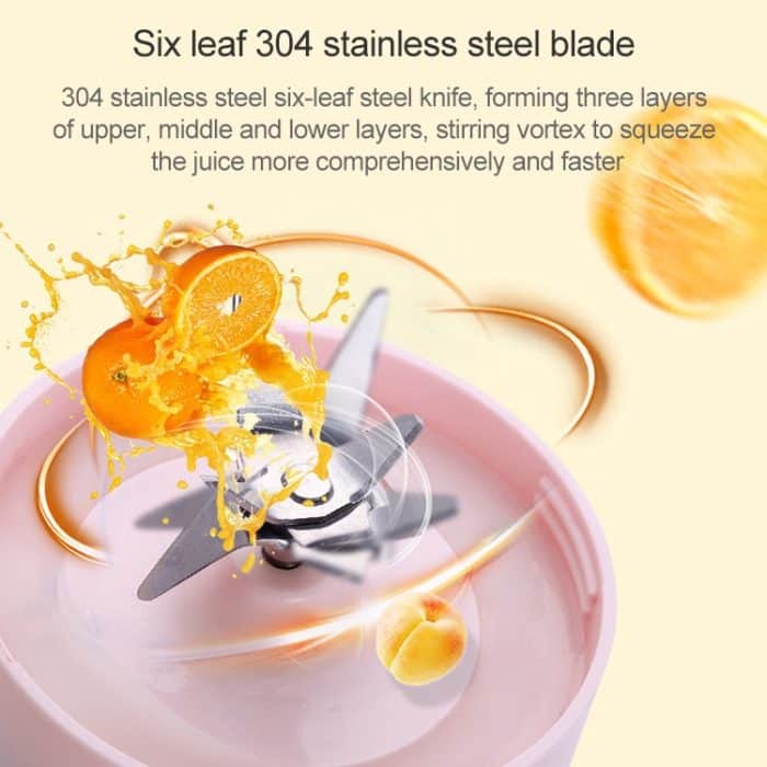 Vitamer USB Mini Tragbarer Entsafter Saftmixer Zitronenfruchtpresse Reibahlen Flasche – Bild 6