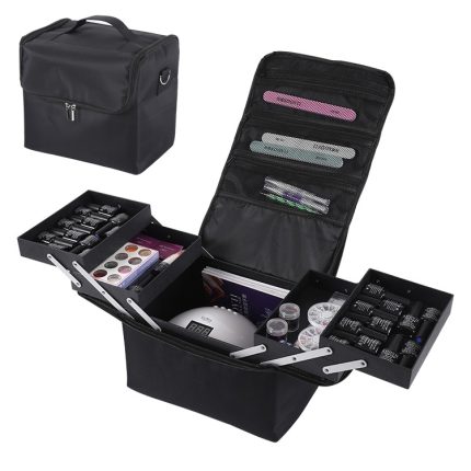 Abnehmbare, einfache, tragbare Aufbewahrungsbox für Make-up und Schönheitsnägel