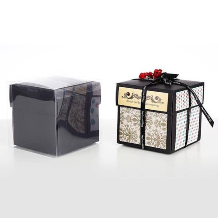 Kreative DIY handgemachte Fotoalbum Gedenkbuch Überraschung Explosion Geschenkbox, fertig + PVC-Version – Bild 6