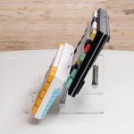 YX003-2 Abnehmbarer Doppelschicht-Tastaturständer aus transparentem Acryl – Bild 5