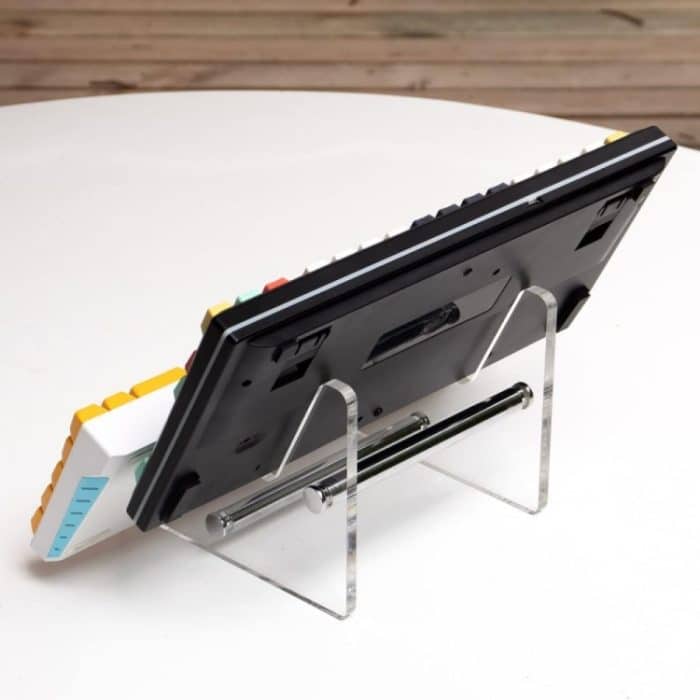 YX003-2 Abnehmbarer Doppelschicht-Tastaturständer aus transparentem Acryl – Bild 6