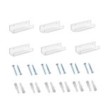 YX015 6 / Packung Acryl-Schallplattenständer zur Wandmontage für CDs