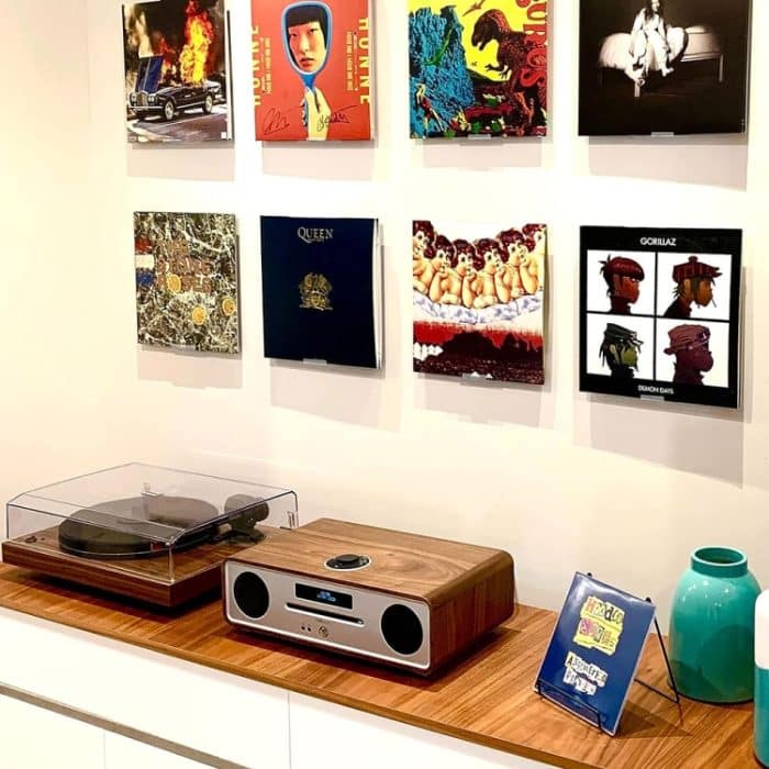 YX015 6 / Packung Acryl-Schallplattenständer zur Wandmontage für CDs – Bild 7