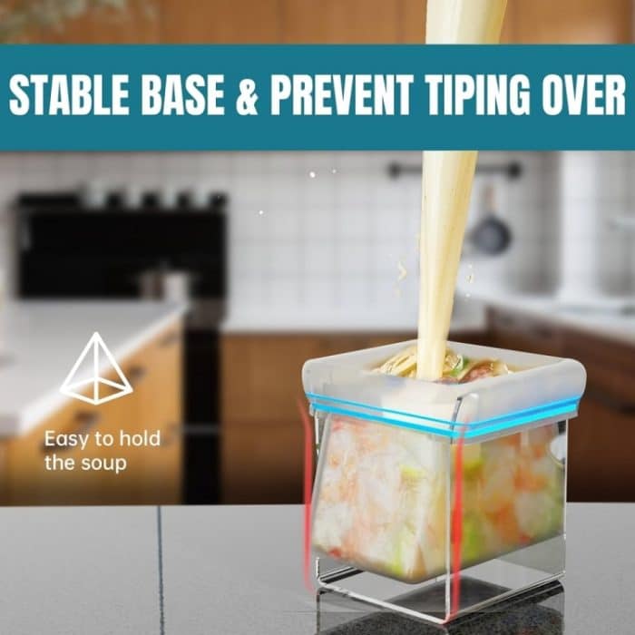 YX019-1 Kleiner Druckverschlussbeutelständer aus Acryl – Bild 7