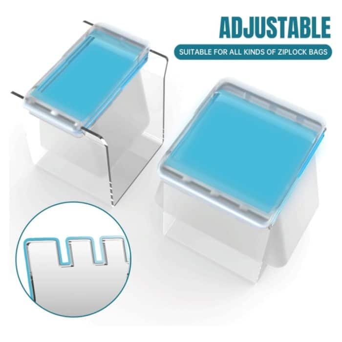 YX019-2 Großer Druckverschlussbeutelständer aus Acryl – Bild 3