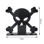 2 Stück YX013-2 Acryl-Tischpapierhandtuch-Organizer mit Totenkopf-Motiv, YX013-2 – Bild 2