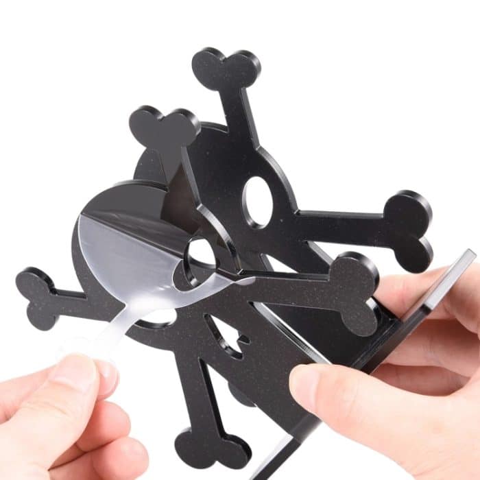 2 Stück YX013-2 Acryl-Tischpapierhandtuch-Organizer mit Totenkopf-Motiv, YX013-2 – Bild 3