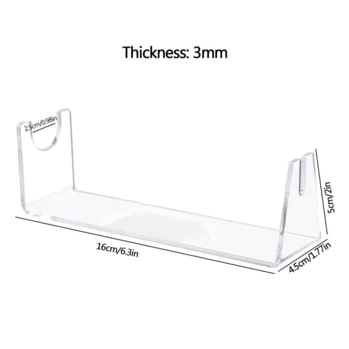 YX021-2 Acryl-Messerhalter für Schweizer Taschenmesser, Größe: 16 x 4,5 x 5 cm – Bild 3