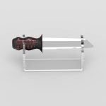YX021-2 Acryl-Messerhalter für Schweizer Taschenmesser, Größe: 16 x 4,5 x 5 cm – Bild 4