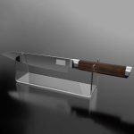 YX021-2 Acryl-Messerhalter für Schweizer Taschenmesser, Größe: 16 x 4,5 x 5 cm – Bild 5