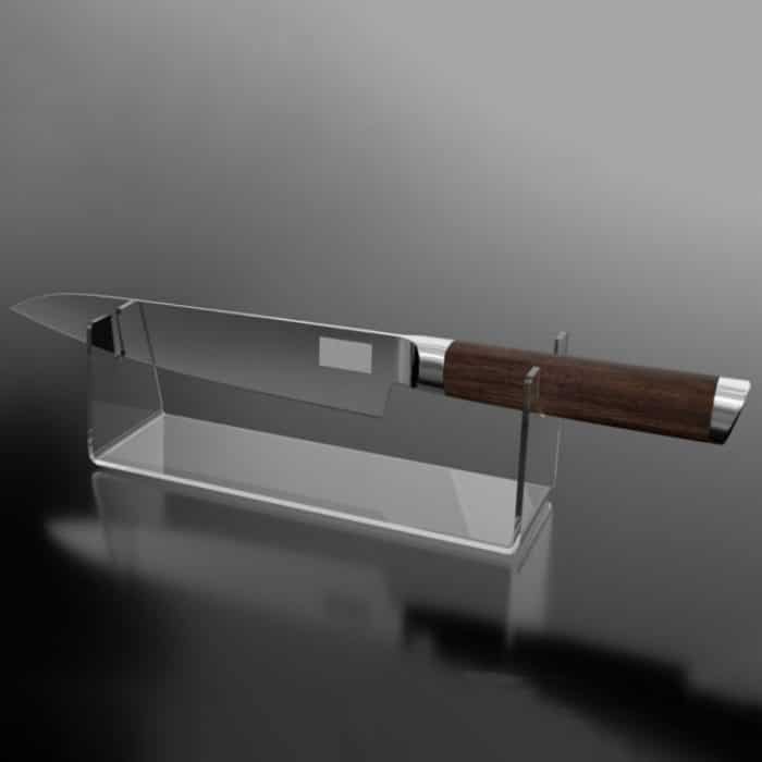 YX021-2 Acryl-Messerhalter für Schweizer Taschenmesser, Größe: 16 x 4,5 x 5 cm – Bild 5