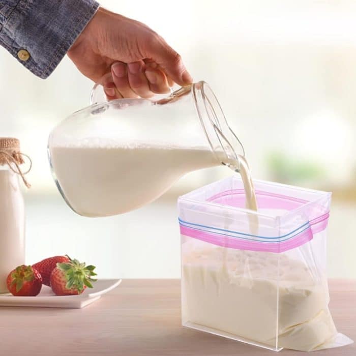 2 Stück YX025 großer Druckverschlussbeutelhalter aus Acryl – Bild 4