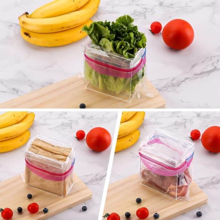 2 Stück YX025 großer Druckverschlussbeutelhalter aus Acryl – Bild 6