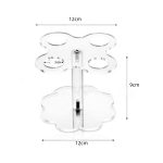 2 Stück YX047 Acrylkegel-Ausstellungsständer Eiscreme-Ausstellungsständer – Bild 3