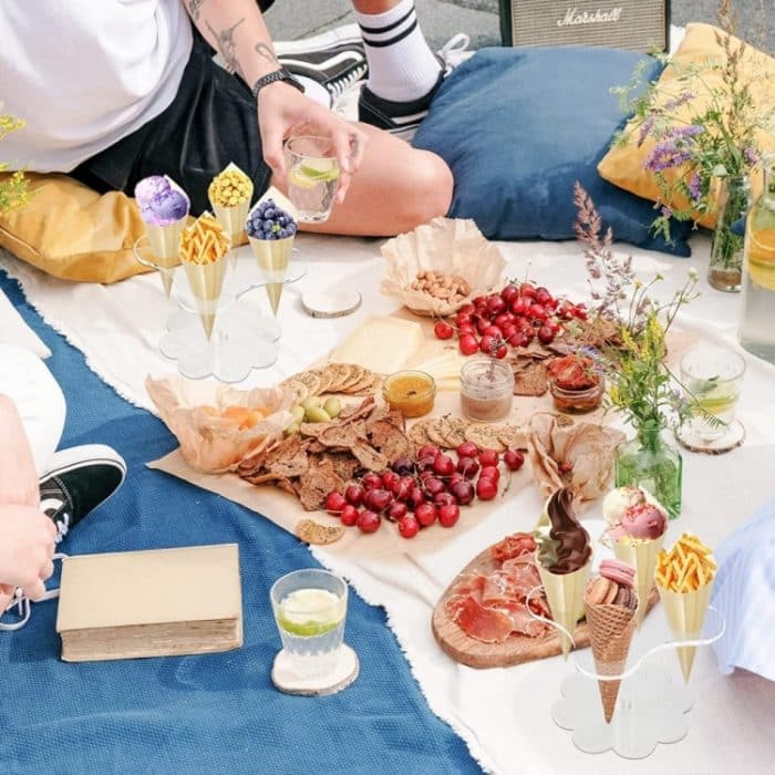 2 Stück YX047 Acrylkegel-Ausstellungsständer Eiscreme-Ausstellungsständer – Bild 4