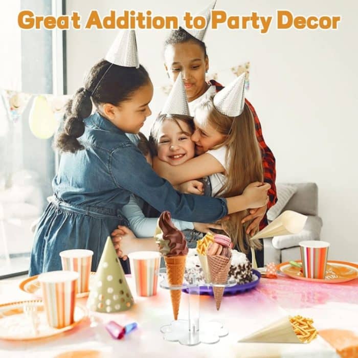 2 Stück YX047 Acrylkegel-Ausstellungsständer Eiscreme-Ausstellungsständer – Bild 6