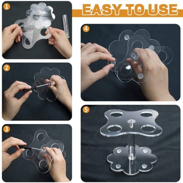 2 Stück YX047 Acrylkegel-Ausstellungsständer Eiscreme-Ausstellungsständer – Bild 7