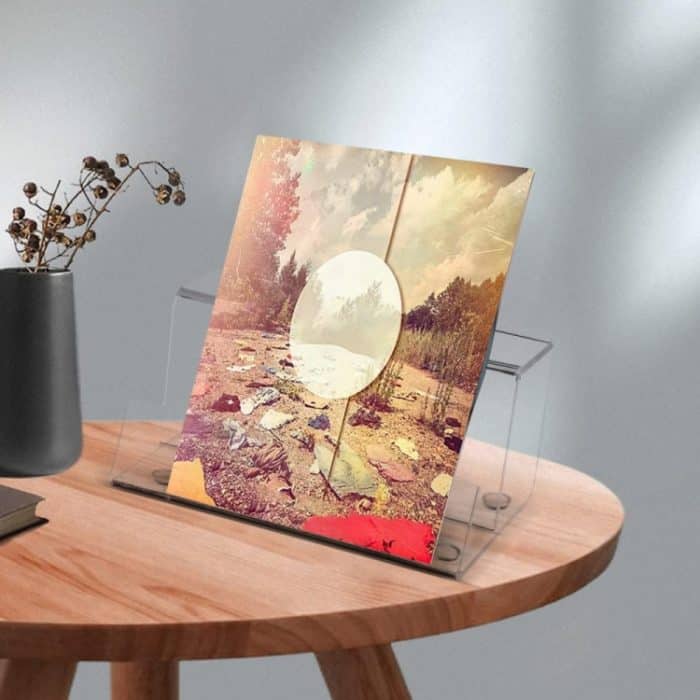 YX069 Acryl-Schallplattenregal für den Schreibtisch, CD-Ausstellungsständer, YX069 (Transparent), YX069 (Black) – Bild 6