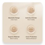 ORICO ORICO-CSB-18-WH-BP Kabelmanagement-Box-Gehäuse, ORICO-CSB-18-WH-BP – Bild 3