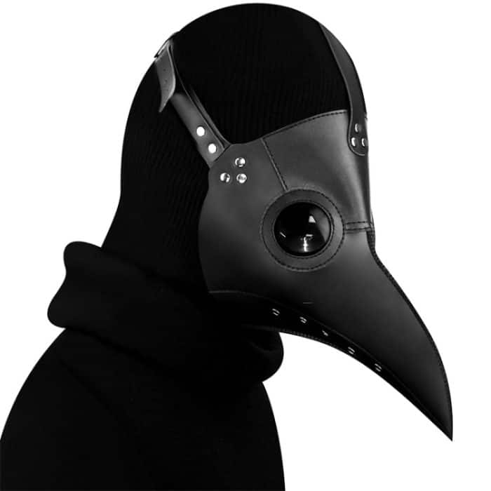 HG065 Halloween-Anzieh-Requisiten, Schnabelform-Maske, Größe: 30 x 25 cm, Beak Black, Beak White – Bild 2