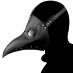 HG065 Halloween-Anzieh-Requisiten, Schnabelform-Maske, Größe: 30 x 25 cm, Beak Black, Beak White – Bild 3