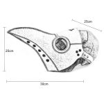 HG065 Halloween-Anzieh-Requisiten, Schnabelform-Maske, Größe: 30 x 25 cm, Beak Black, Beak White – Bild 4