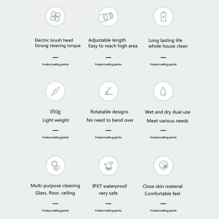 Drahtloser elektrischer intelligenter Teleskop-Glaswisch-Fensterreiniger – Bild 3