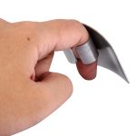 10 PCS Creative Kitchen Notwendiges Essen Gemüse schneiden Edelstahl Hand Fingerschutz – Bild 4