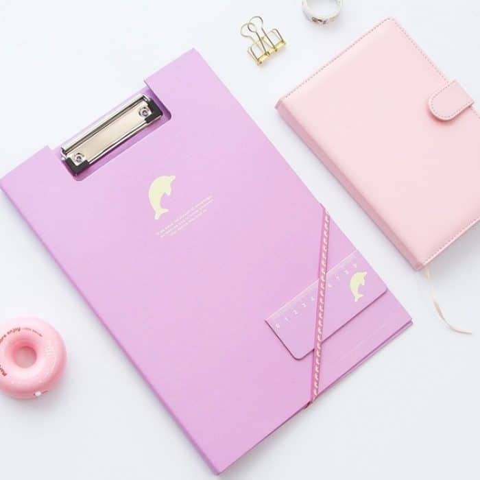 Kreatives Briefpapier Schönes Tier A4 Ordner Test Papptellerhalter Schulbürobedarf, zufällige Farblieferung – Bild 1