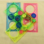 10 PCS Creative Million Flower Ruler Geometrische Lernregeln Zeichenwerkzeuge Behoben Student Painting Set Kreative, zufällige Farblieferung – Bild 4