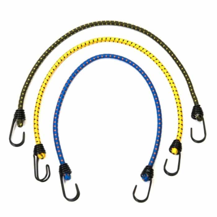 2 PCS Outdoor Zelt Rohes elastisches Seil gebunden Hochgepäckseil Wäscheleine Camping, Länge: 60 cm, Durchmesser: 8 mm, zufällige Farblieferung – Bild 2