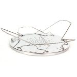 Outdoor Camping Tools 4 Scheiben Edelstahl Camping Faltbarer Toaster Rack Toaster Tablett Brot Toast Rack – Bild 4