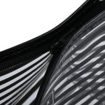 Tragbare Reise-Kosmetik-Organizer-Tasche im Streifenstil, Größe: 23 * 14 * 9 cm, zufällige Farblieferung – Bild 3