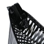 Tragbare Reise-Kosmetik-Organizer-Tasche im Streifenstil, Größe: 23 * 14 * 9 cm, zufällige Farblieferung – Bild 4