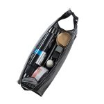 Tragbare Reise-Kosmetik-Organizer-Tasche im Streifenstil, Größe: 23 * 14 * 9 cm, zufällige Farblieferung – Bild 5