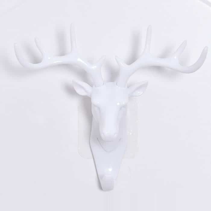 6 PCS Kreative dreidimensionale multifunktionale Hirschkopf Tier dekorative Haken Mantel Haken Retro Kleidung hängen kreative Home Crafts, Random Style Lieferung – Bild 7