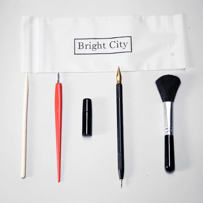 HC1153.jpg 5 PCS / Set Scratch Painting Tool Scratch Pen Details zur Stiftreparatur The Pen Scraping Painting Spezielle Lackierlösung – Bild 1