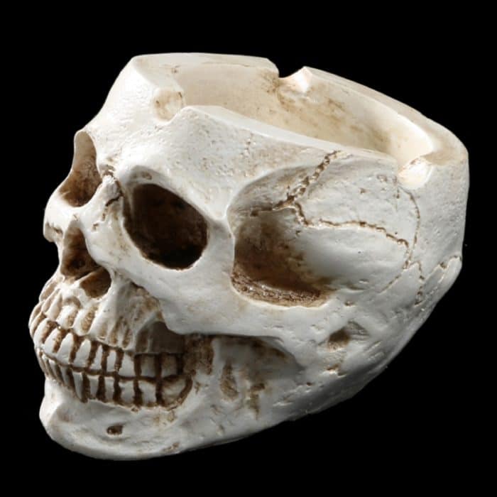 Halloween Utensilien Harz Schädel Aschenbecher Persönlichkeit Home Decoration – Bild 3