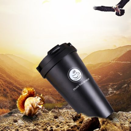 500 ml Thermoskanne mit Langzeitwärmespeicherung, vakuumisolierte Edelstahl-Getränkeflasche, 500ml