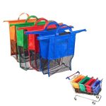 4 PCS / Set Supermarkt Trolley Taschen Vlies Tragbare Einkaufstaschen