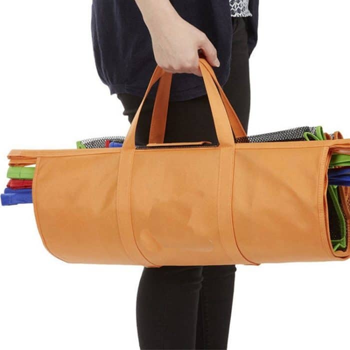 4 PCS / Set Supermarkt Trolley Taschen Vlies Tragbare Einkaufstaschen – Bild 3