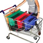 4 PCS / Set Supermarkt Trolley Taschen Vlies Tragbare Einkaufstaschen – Bild 4