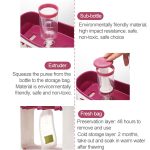 Multifunktion Home Küche Handbuch Babynahrung Aufbewahrungstasche Spender Kinder Püree Quetscher – Bild 6