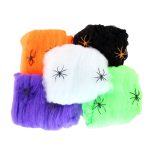 5 PCS Halloween Requisiten Baumwollgarn Spinnennetze, zufällige Farblieferung – Bild 2