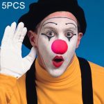 5 PCS Halloween Kostüm Party Requisiten Schwamm Rote Clownnasen
