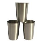 500 ml einwandiger elektropolierter Edelstahl-Getränkebecher (Silber), 500ml – Bild 2