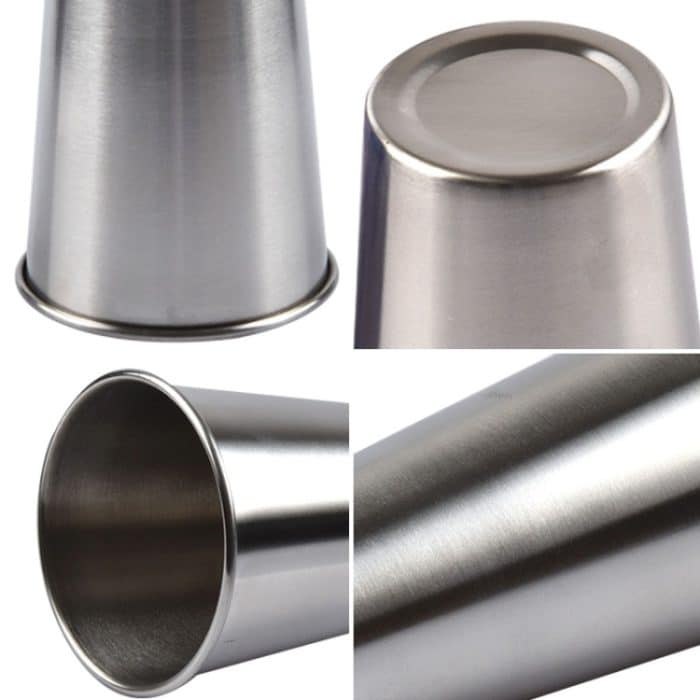 70 ml einwandiger Weinbecher aus elektropoliertem Edelstahl (Silber), 70ml – Bild 5