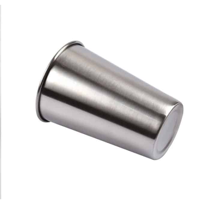 180 ml einwandiger, elektropolierter Edelstahl-Weinbecher (Silber), 180ml – Bild 3